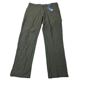 NEW Twillory Performance Pants Mens 34x32 Green Technical Fabric Tailored‎ Fit